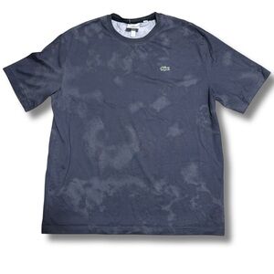 LACOSTE - Men’s Live Loose Fit Tie-Dye Cotton Jersey T-Shirt : Dark Grey, Medium